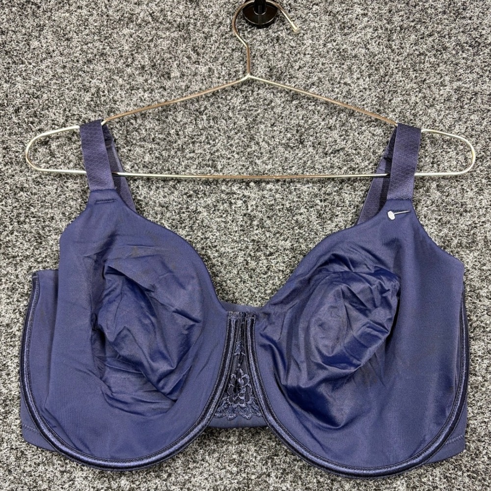 Vanity Fair Bra Womens 38H Navy Blue 76080 Beauty Back Full Figure Underwire